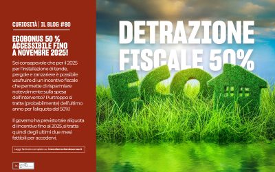 ECOBONUS 50 % accessibile fino a novembre 2025!
